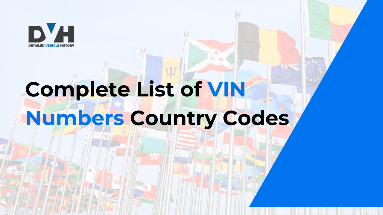 Photo of Complete List of VIN Country Codes